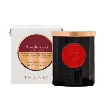 AROMATIC WOOD AROMATHERAPY CANDLE 240G